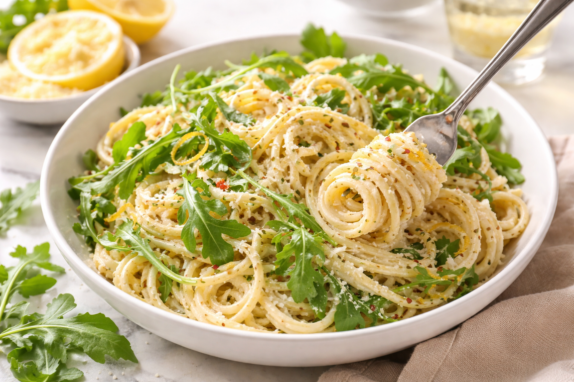 Lemon Ricotta Pasta: The Perfect Dinner Recipe With Arugula