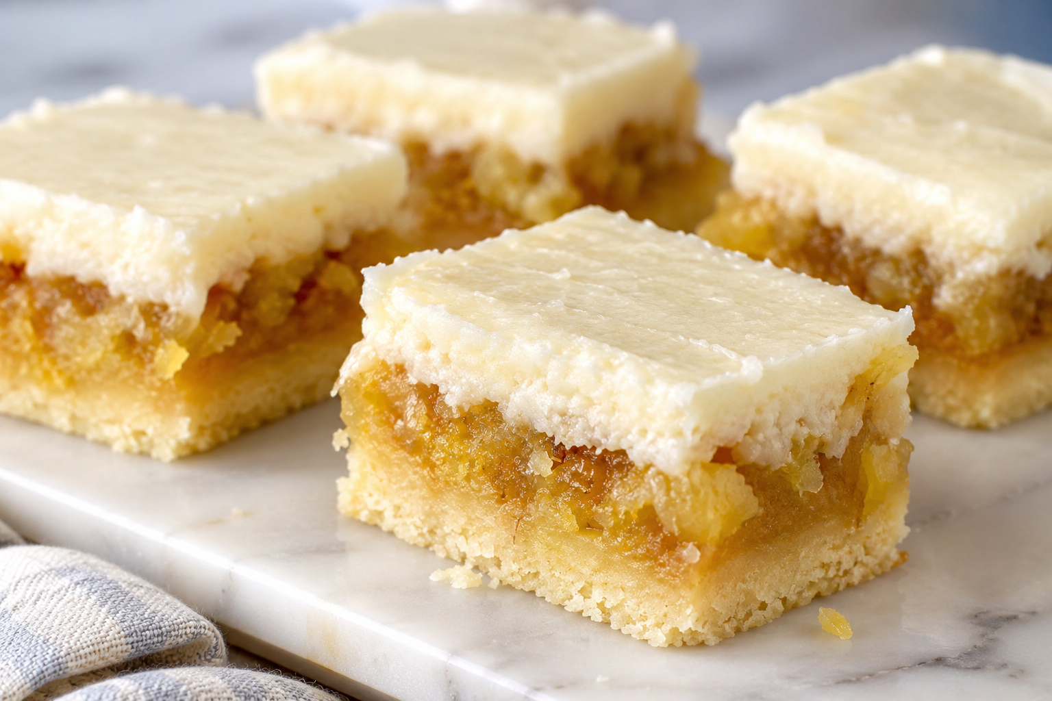 Best Pineapple Dessert Bars With Shortbread Crust