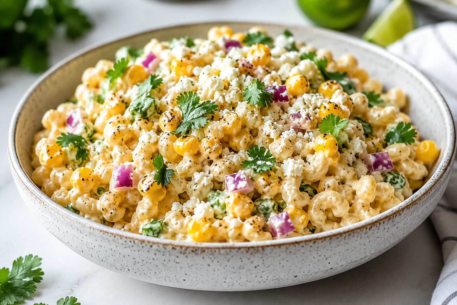 Tasty Mexican Street Corn Pasta Salad for the Ultimate Summer Side