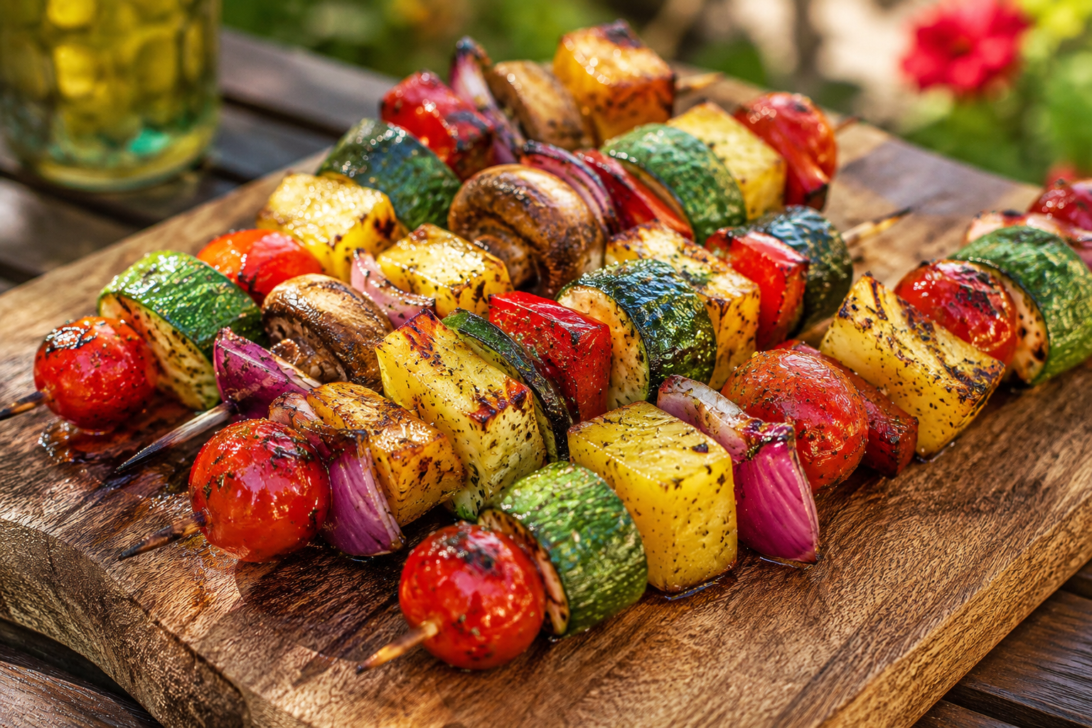 Easy Grilled Vegetable Skewers Packed with Summer Flavor