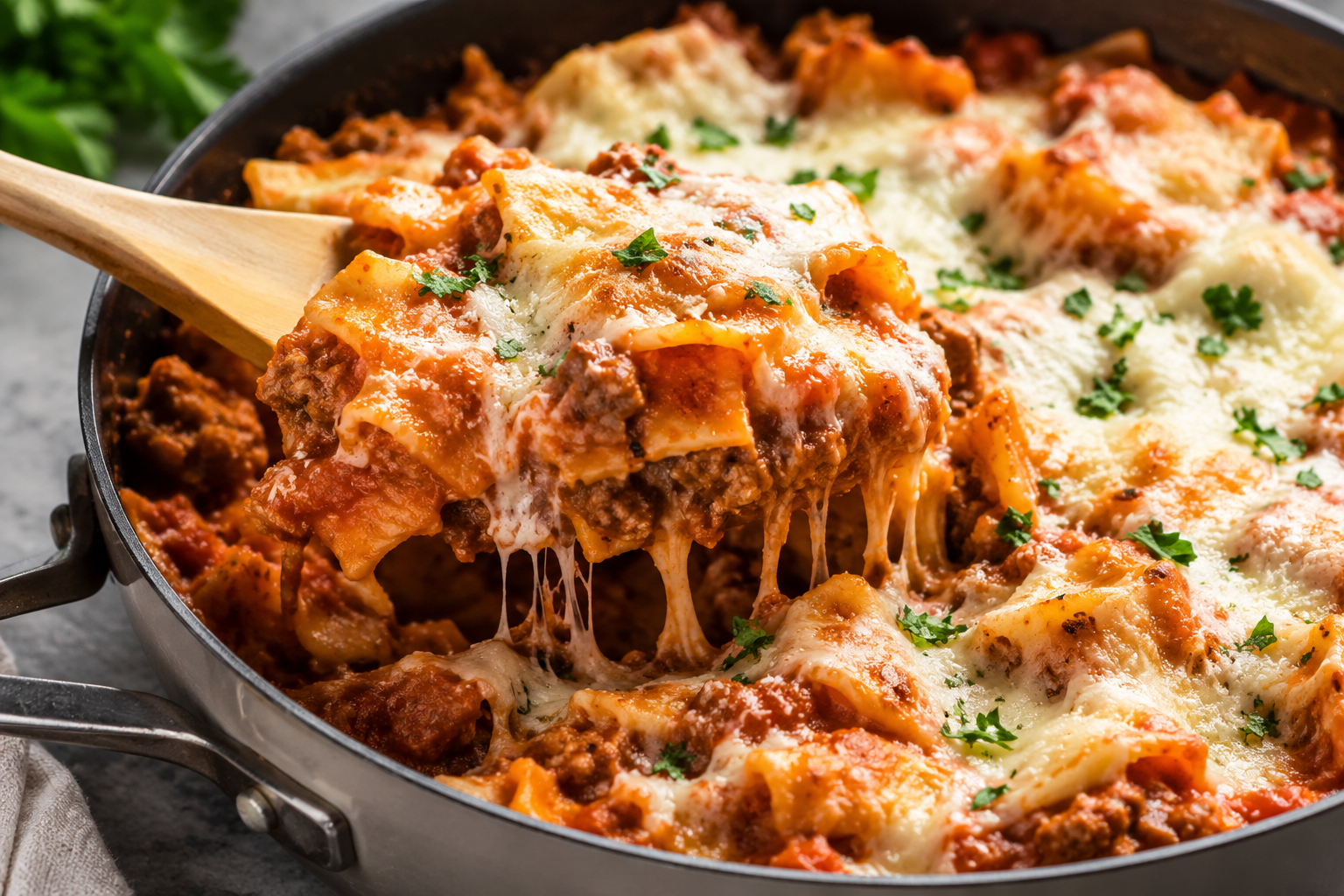 Easy Skillet Lasagna with Ground Beef for Busy Weeknights
