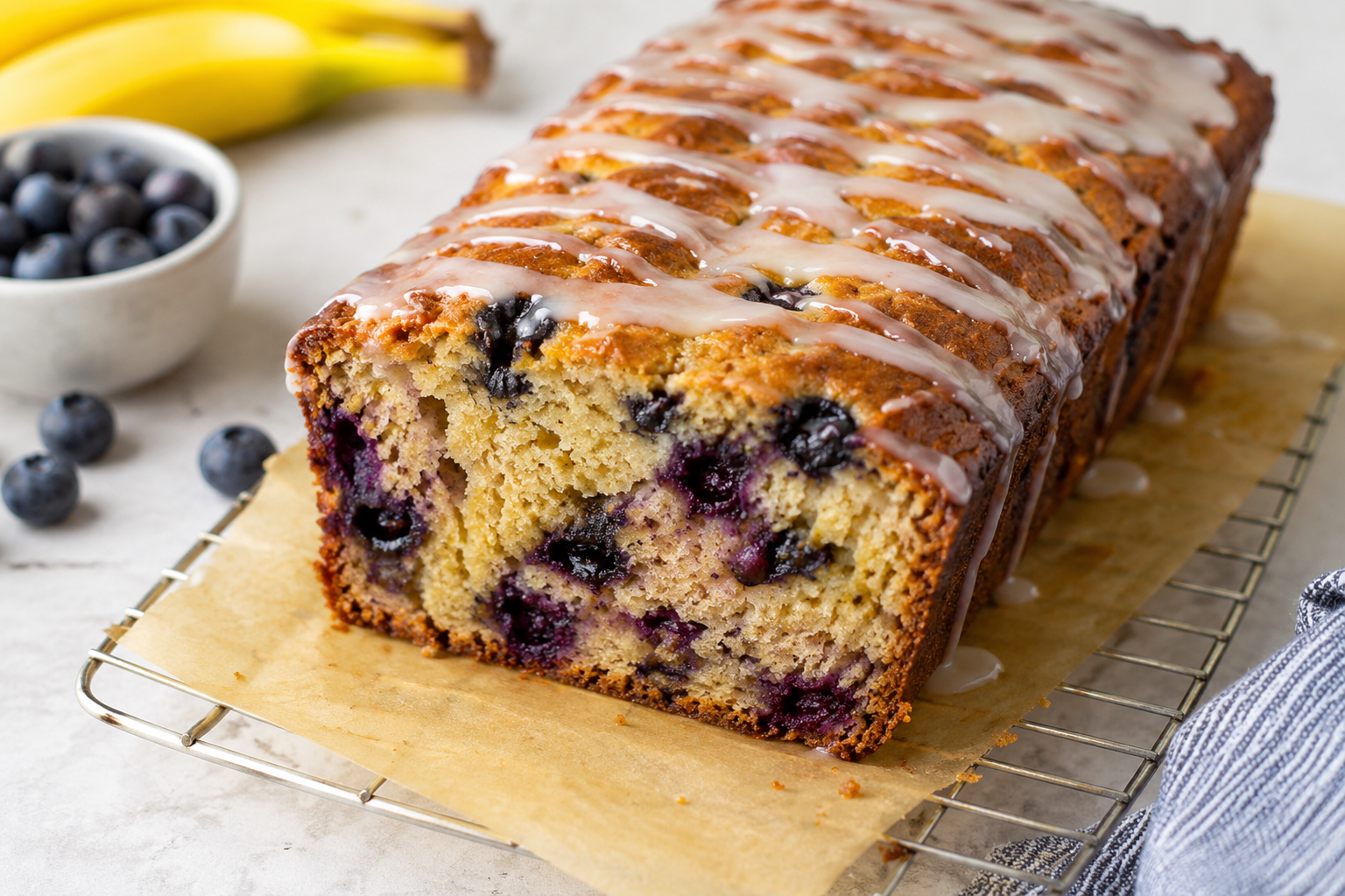 Healthy Blueberry Banana Bread for Easy Summer Baking