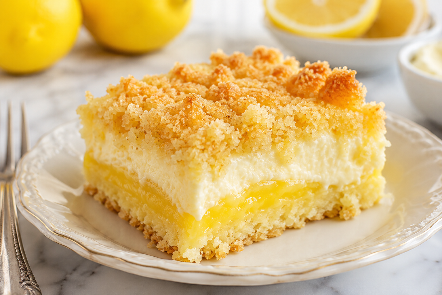 Lemon Cream Cheese Dump Cake Recipe You’ll Make Again
