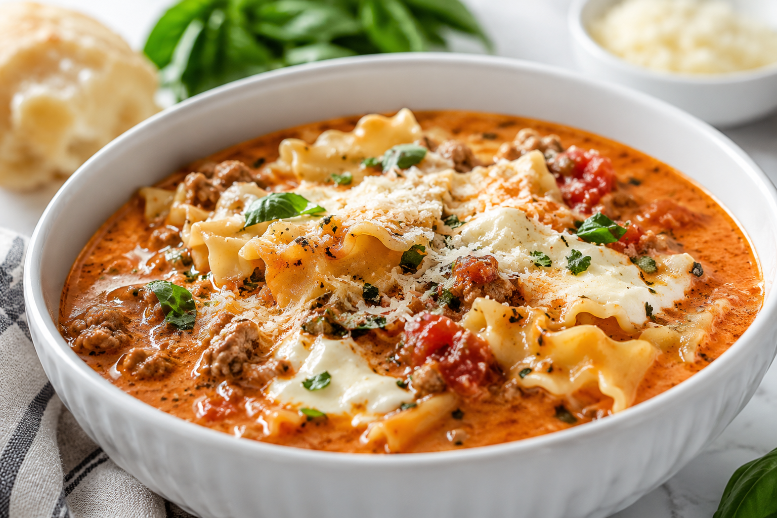 Easy Creamy Lasagna Soup for Cozy Weeknight Dinners