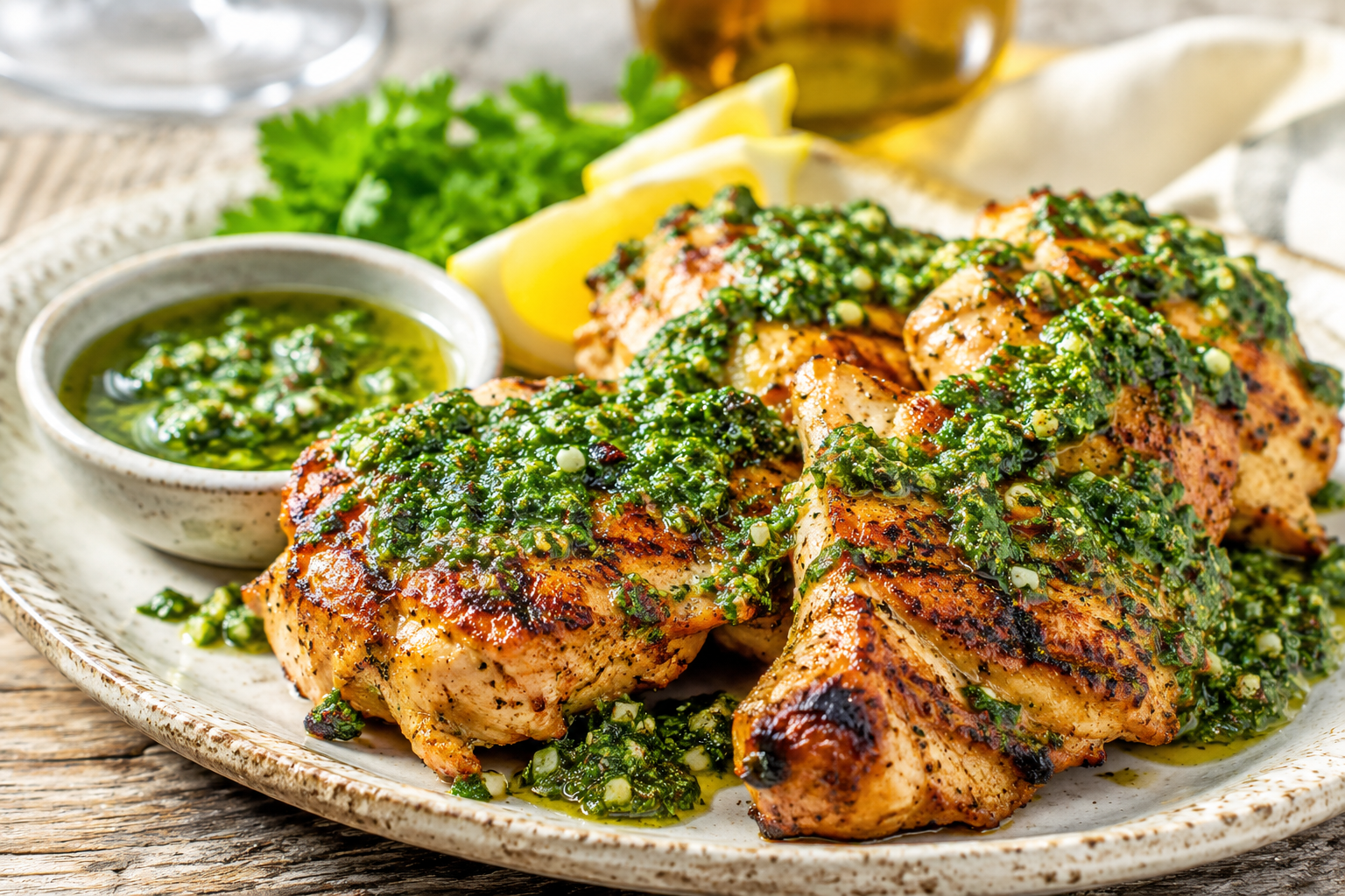 Easy Grilled Chicken With Chimichurri Sauce for Fresh Flavor