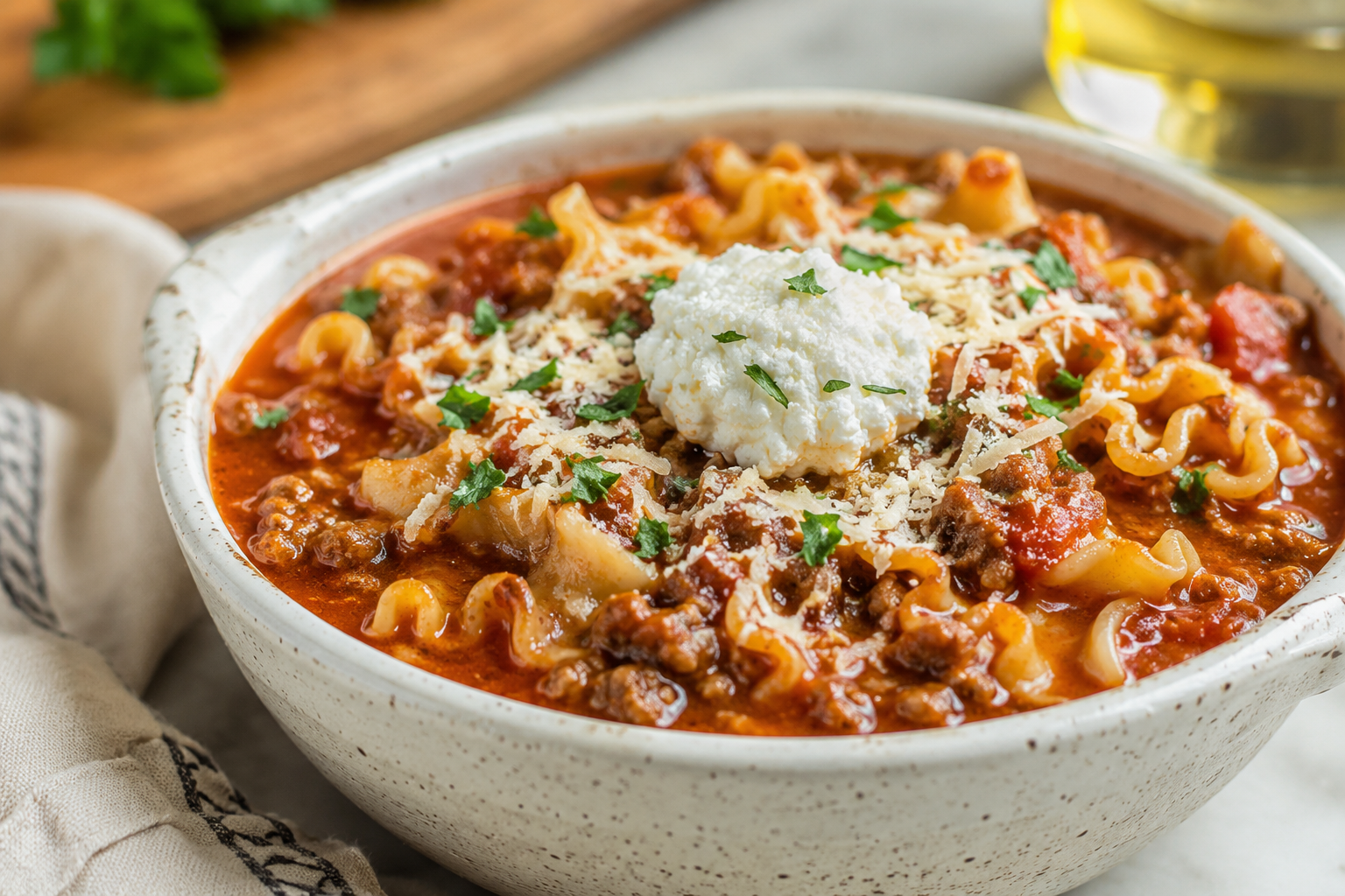 Easy High Protein Lasagna Soup Recipe for Weeknights