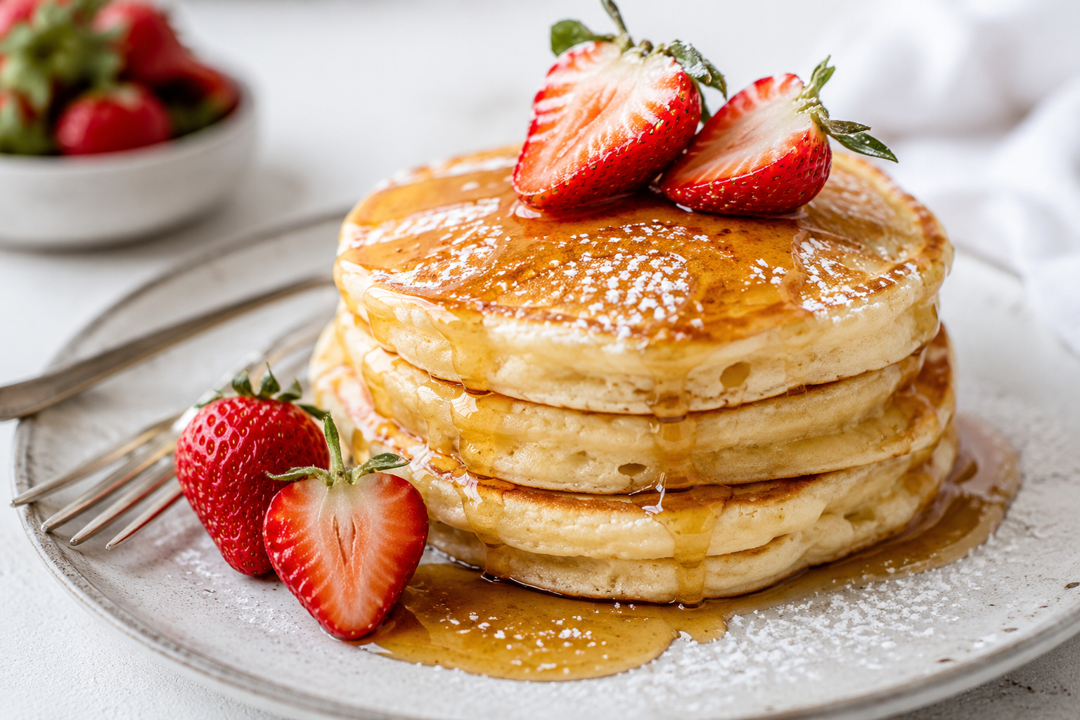 Restaurant-Style Fluffy Pancakes Recipe at Home